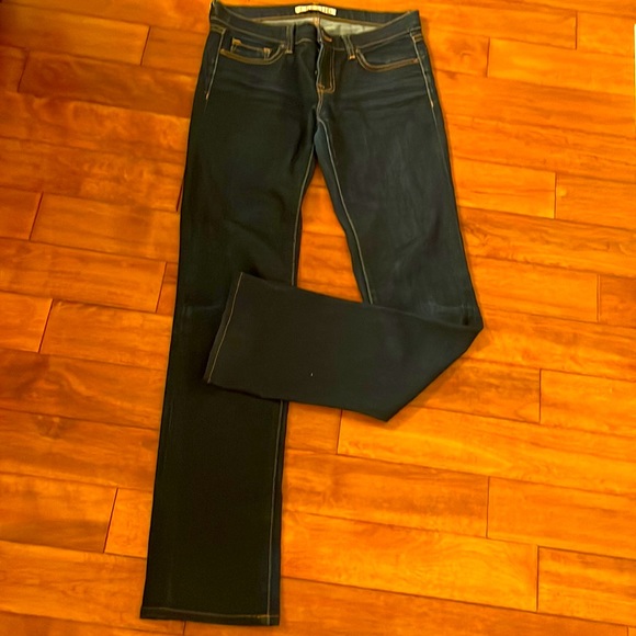 J Brand size 27 boot cut, dark blue. Good for work + date night! Great condition - Picture 2 of 3